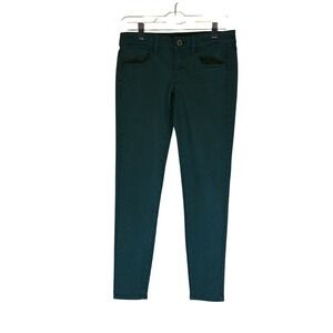 American Eagle Jeggings Stretch Colored Denim Pants Green Leggings Pants Sz 2‎ S
